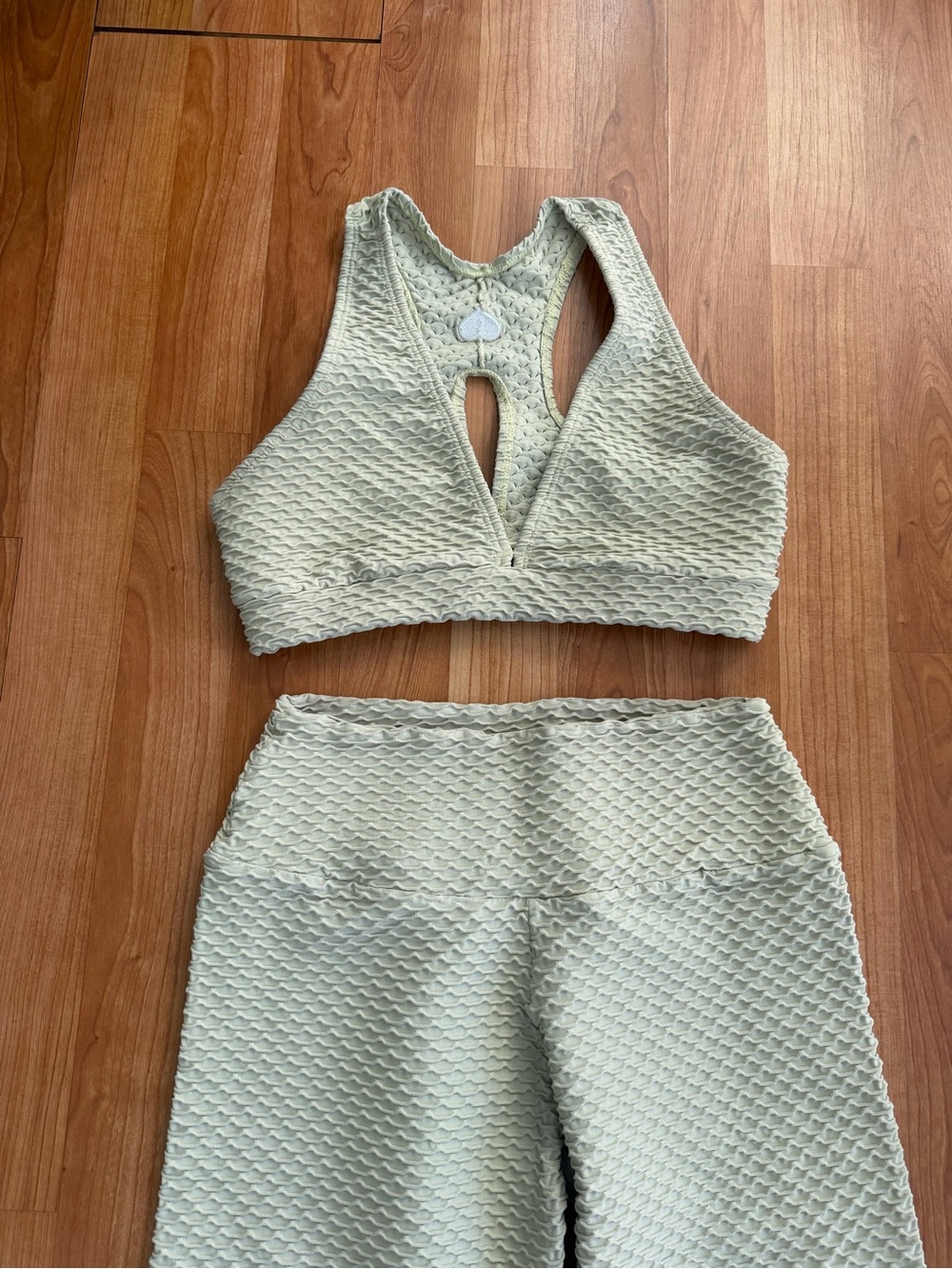 Booty By Brabants Baby Yellow Sports Bra and High-Waist Leggings Set